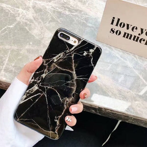 Marble Silicone Case For ALL Iphone