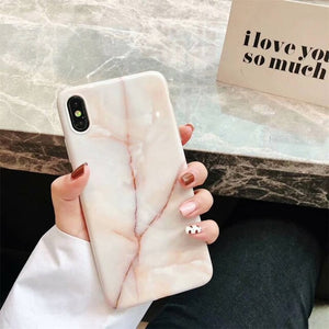 Marble Silicone Case For ALL Iphone